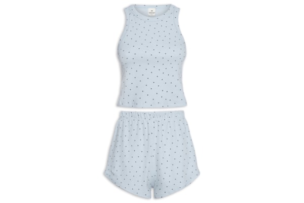 Pijama Feminino Sem Manga - Azul