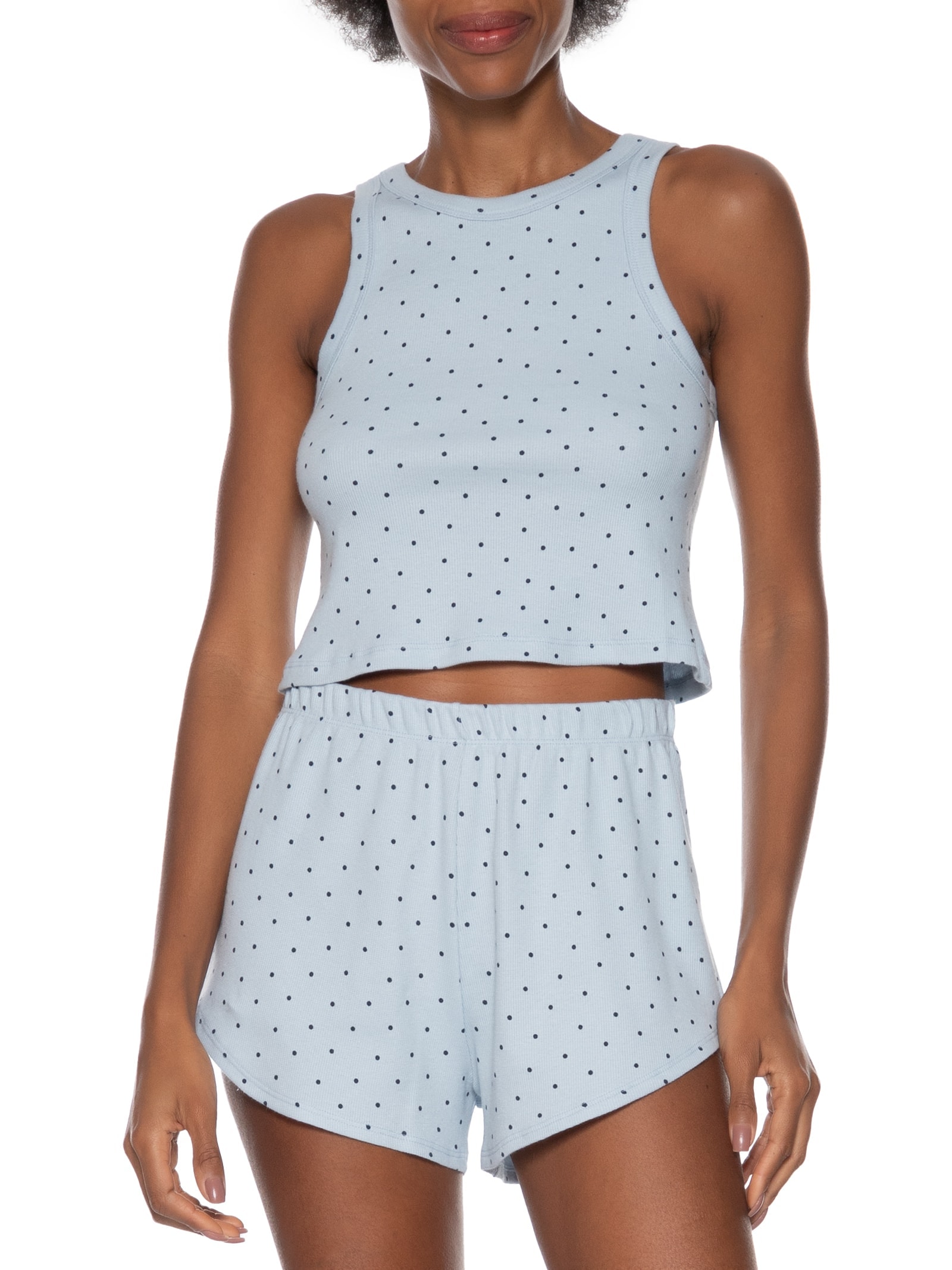 Pijama Feminino Sem Manga Azul Hering Intimates