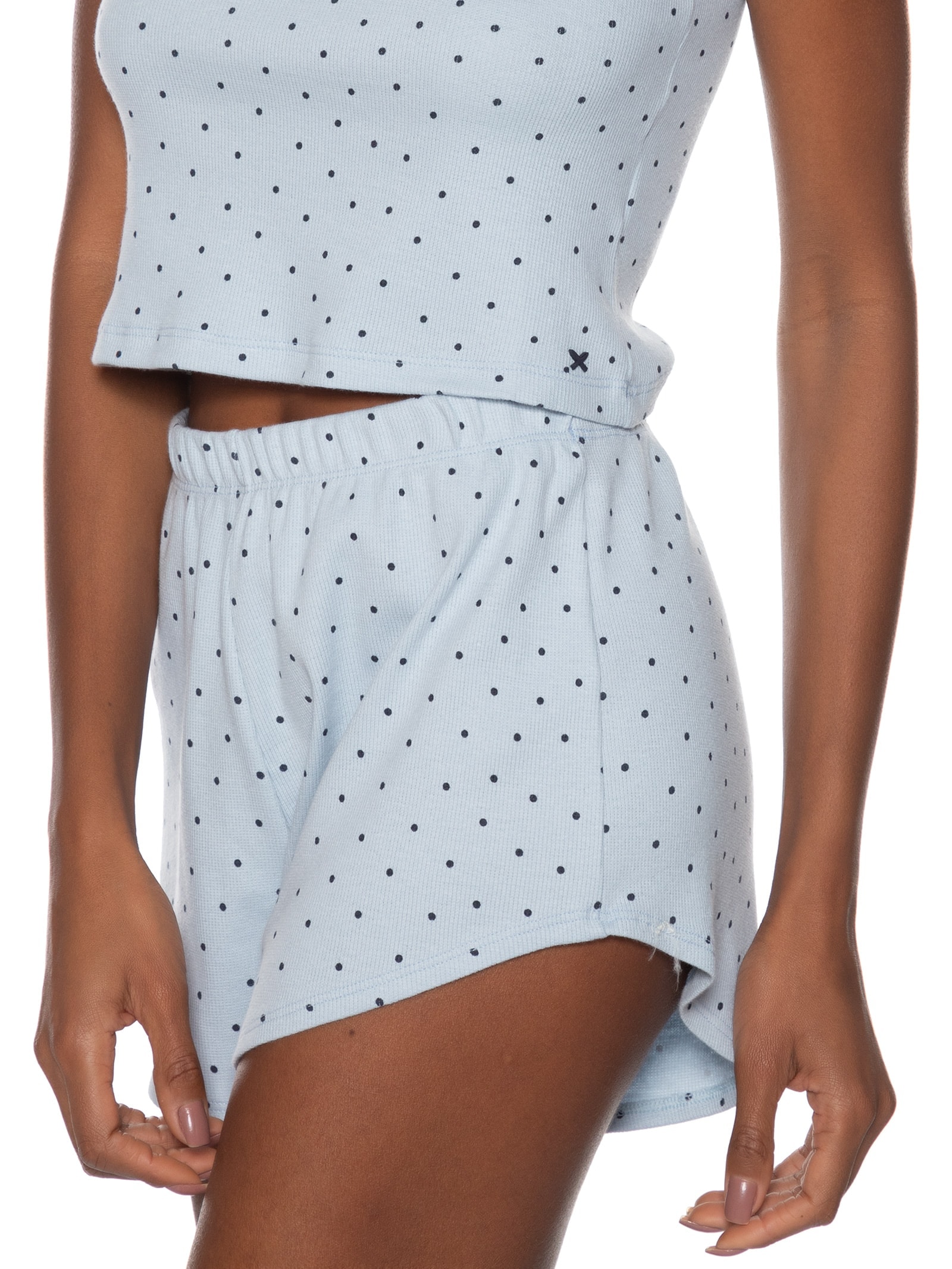 Pijama Feminino Sem Manga Azul Hering Intimates