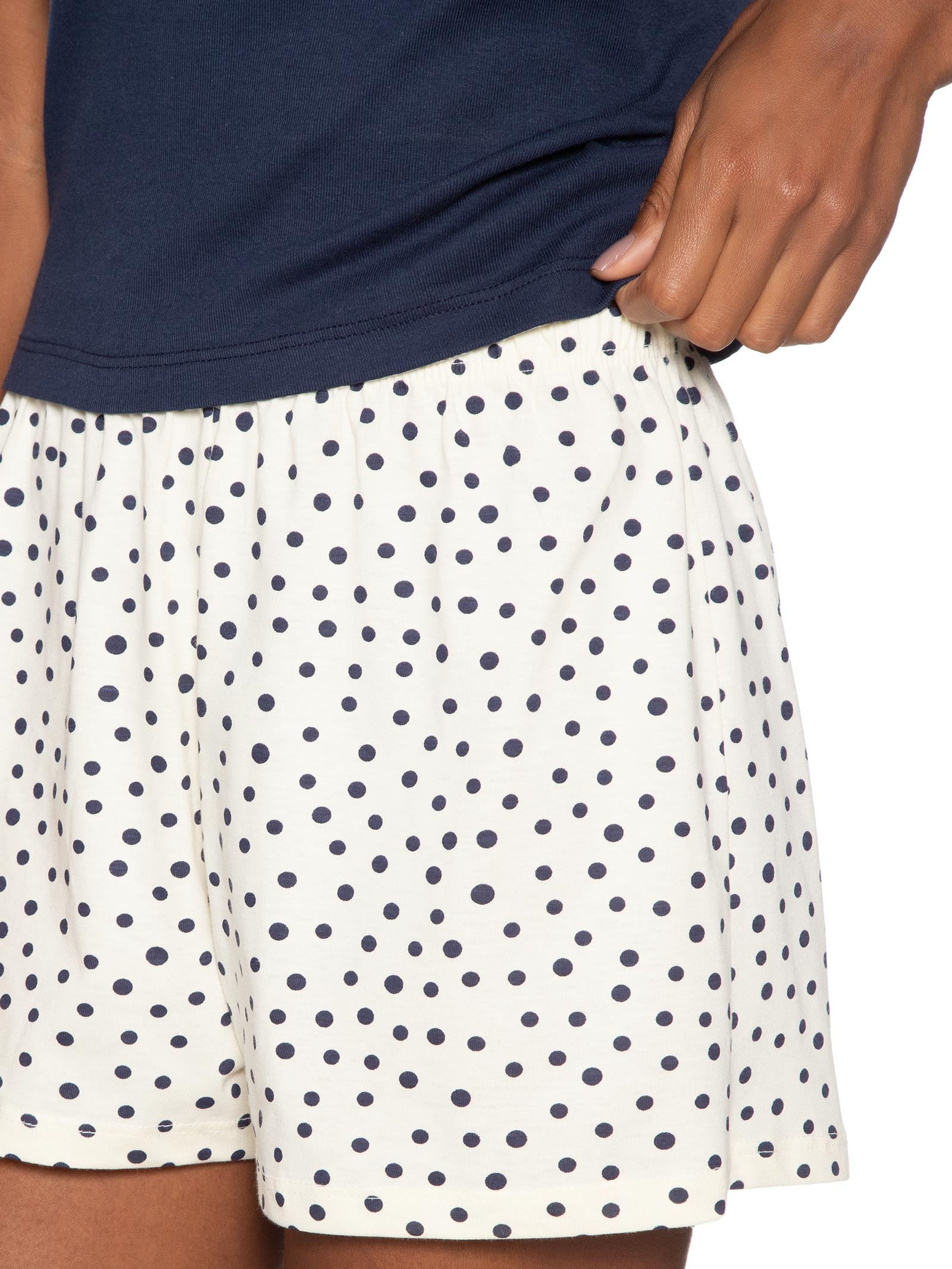 Pijama Feminino Sem Manga Azul Hering Intimates