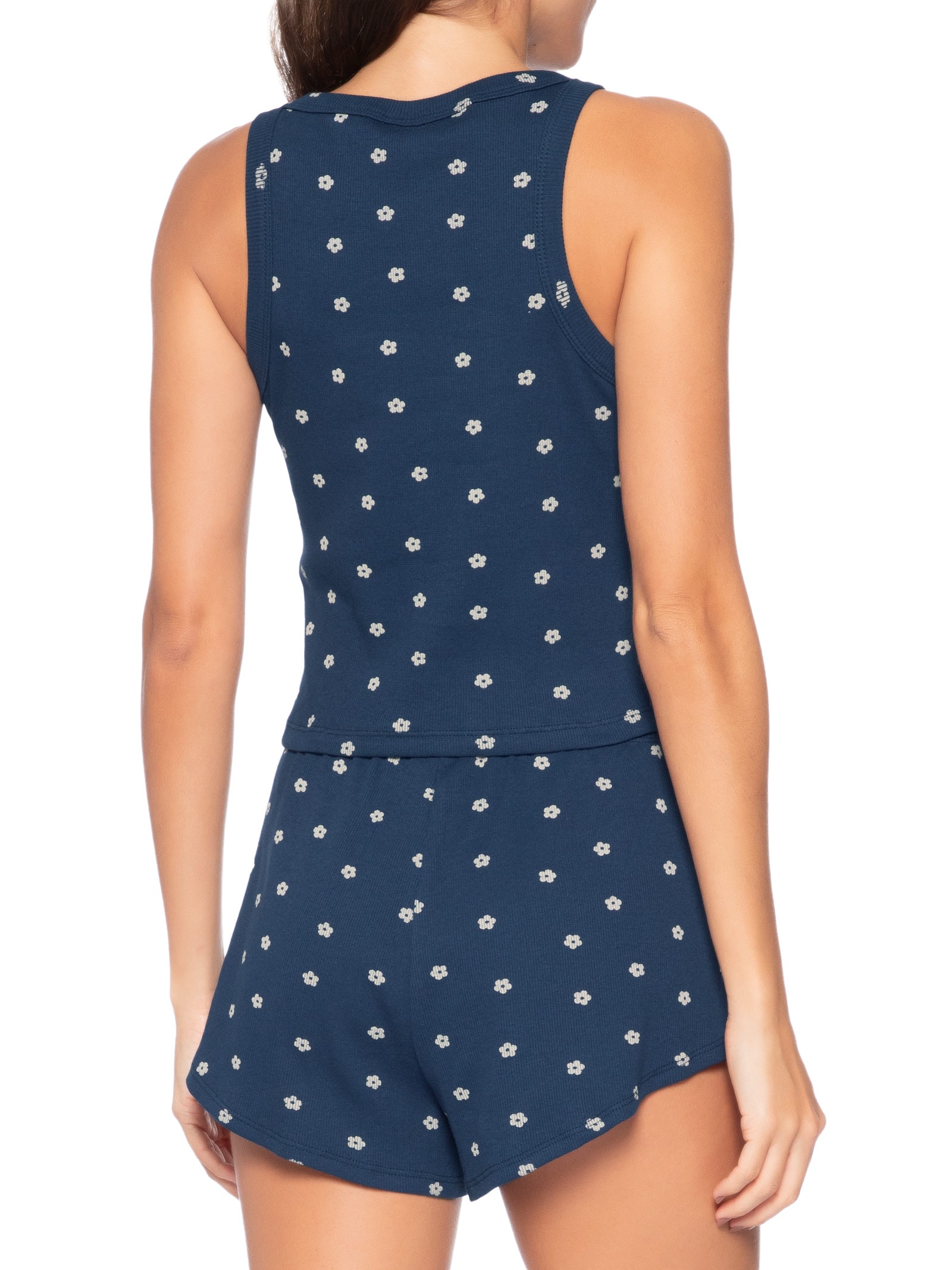 Pijama Feminino Sem Manga Azul Hering Intimates