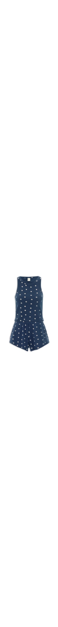 Pijama Feminino Sem Manga - Azul