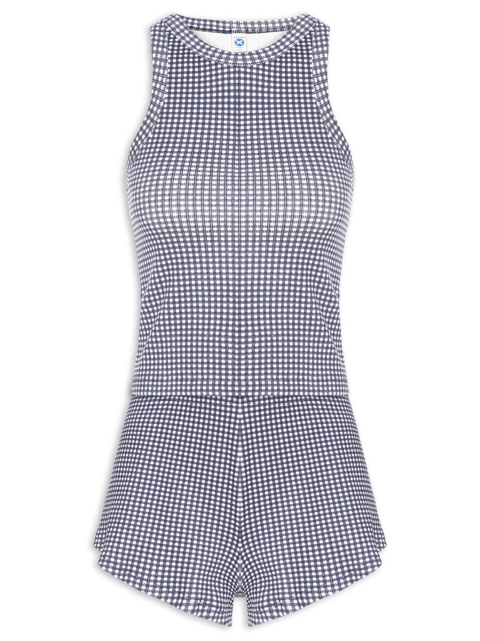 Pijama Feminino Sem Manga Azul Hering Intimates