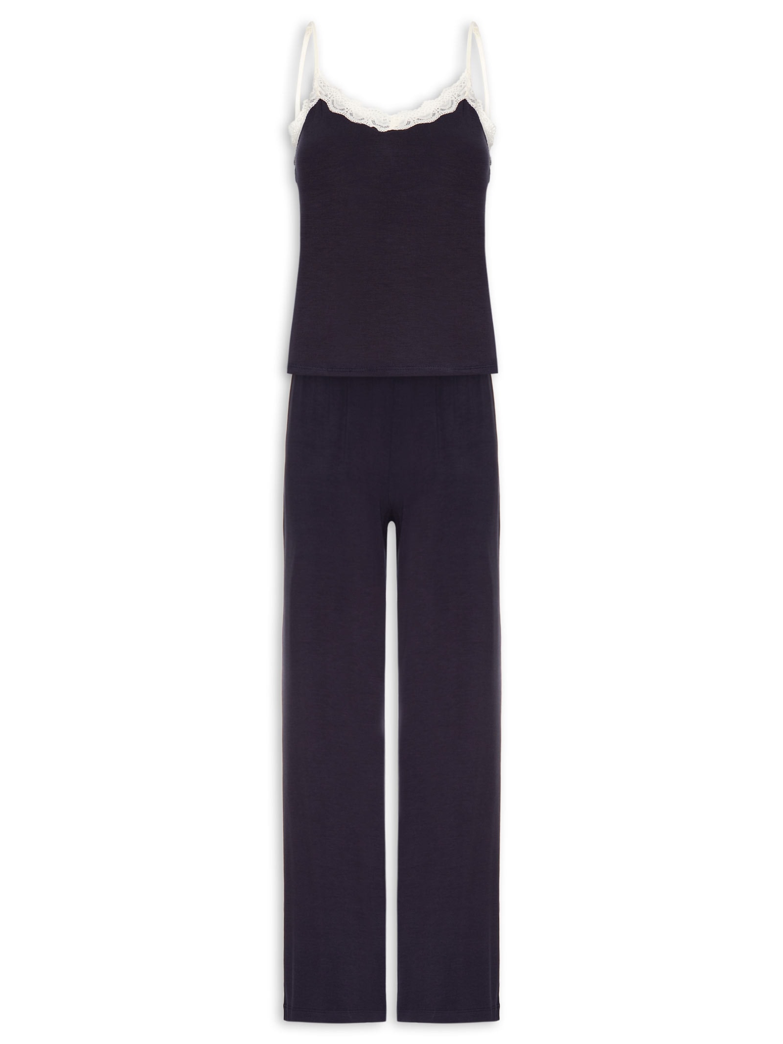Pijama Feminino Sem Manga Azul Hering Intimates