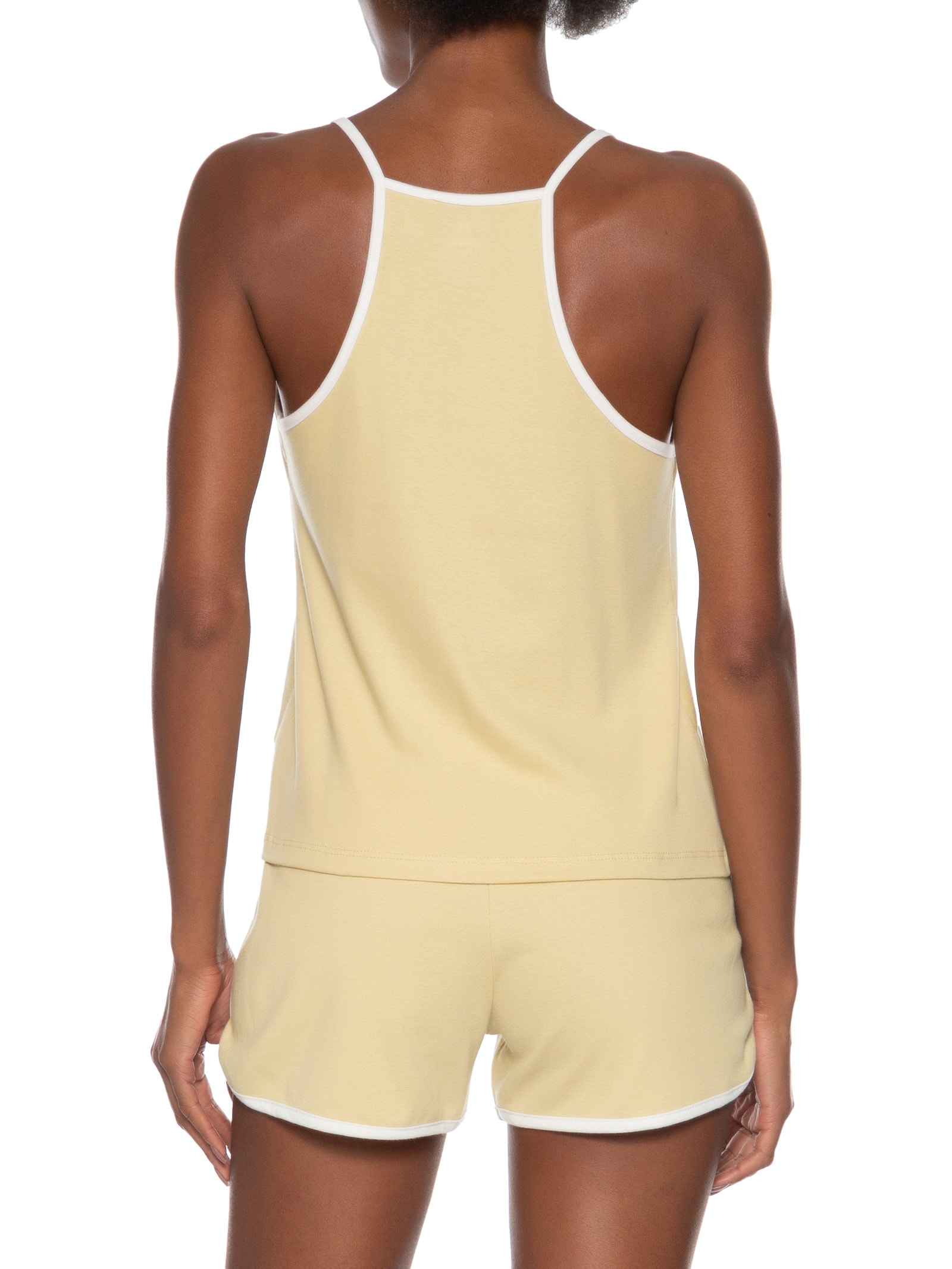 Pijama Feminino Sem Manga Bege Hering Intimates