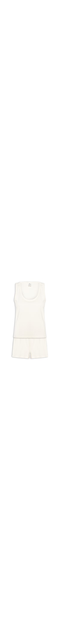 Pijama Feminino Sem Manga - Off White