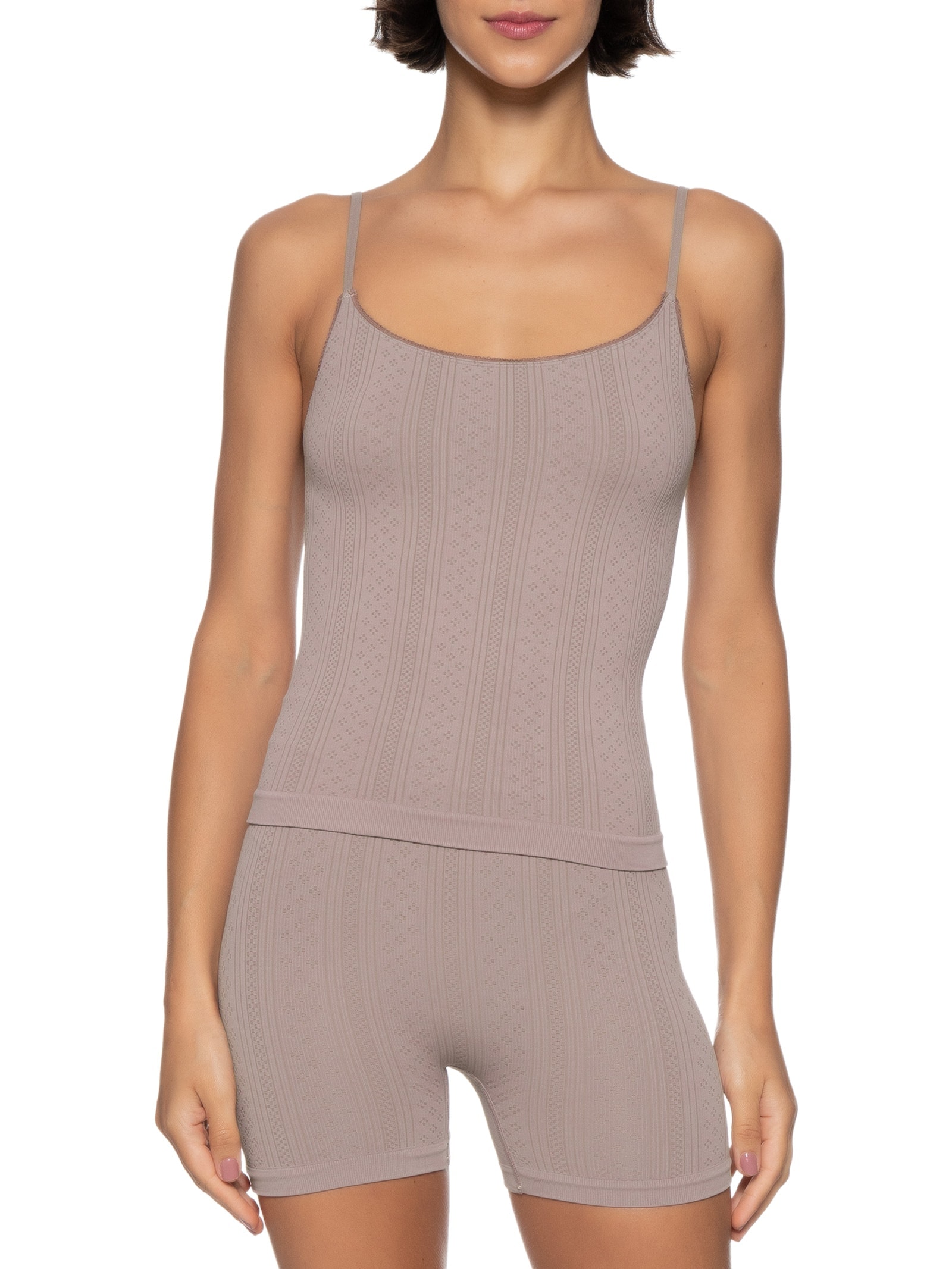 Pijama Feminino Sem Manga Rosa Hering Intimates