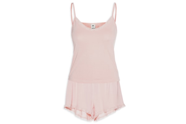 Pijama Feminino Sem Manga - Rosa