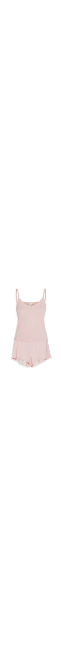 Pijama Feminino Sem Manga - Rosa