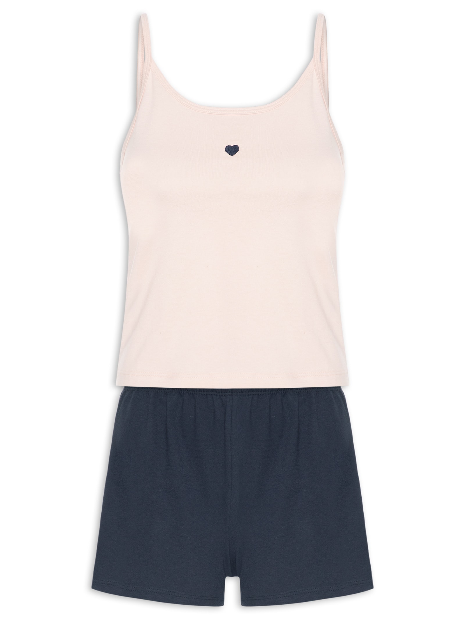 Pijama Feminino Sem Manga Rosa Hering Intimates