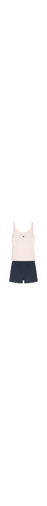 Pijama Feminino Sem Manga - Rosa