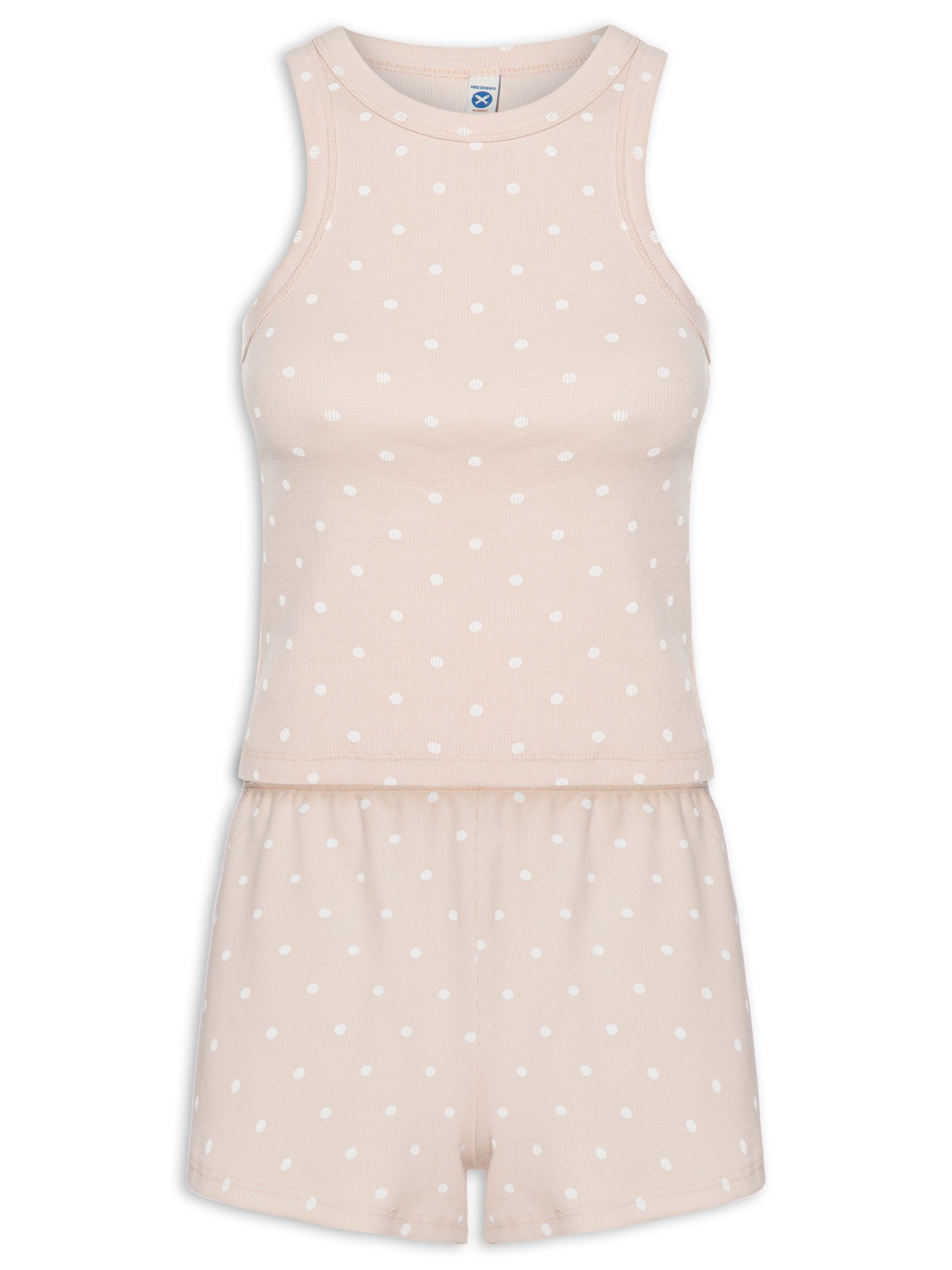 Pijama Feminino Sem Manga Rosa Hering Intimates