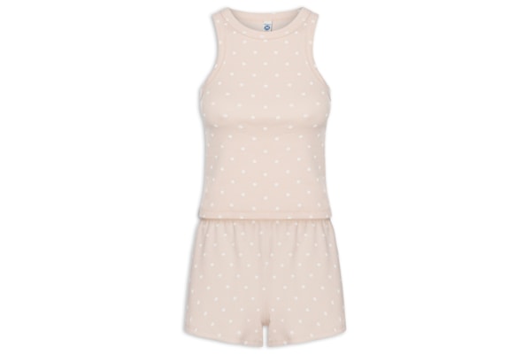 Pijama Feminino Sem Manga - Rosa