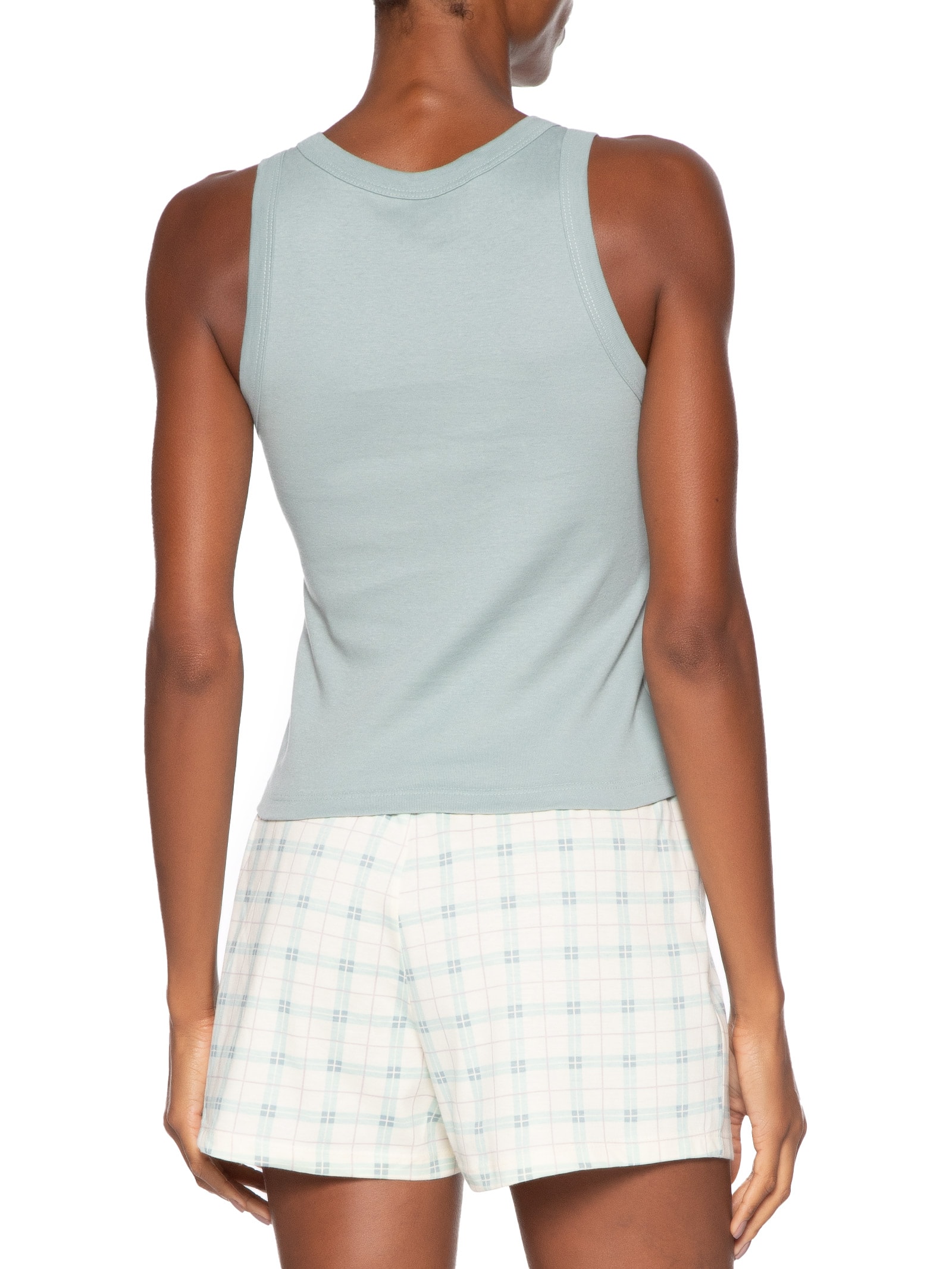 Pijama Feminino Sem Manga Verde Hering Intimates