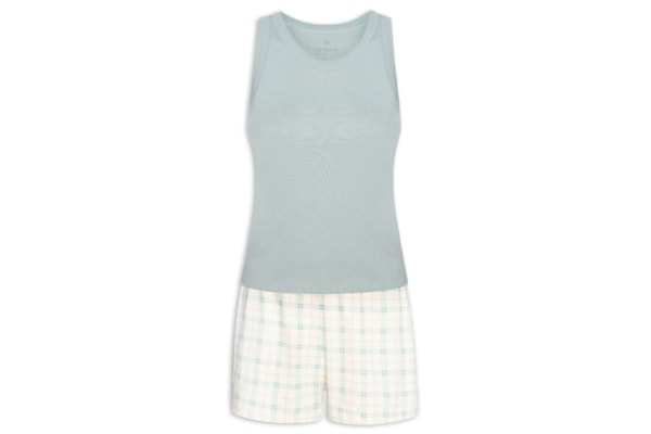 Pijama Feminino Sem Manga - Verde