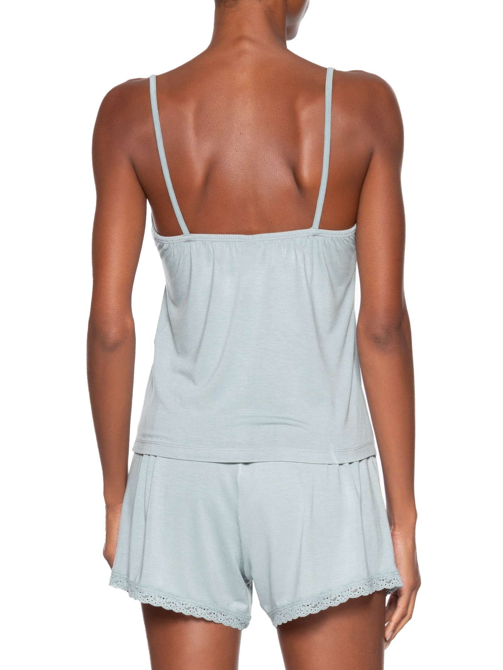 Pijama Feminino Sem Manga Verde Hering Intimates