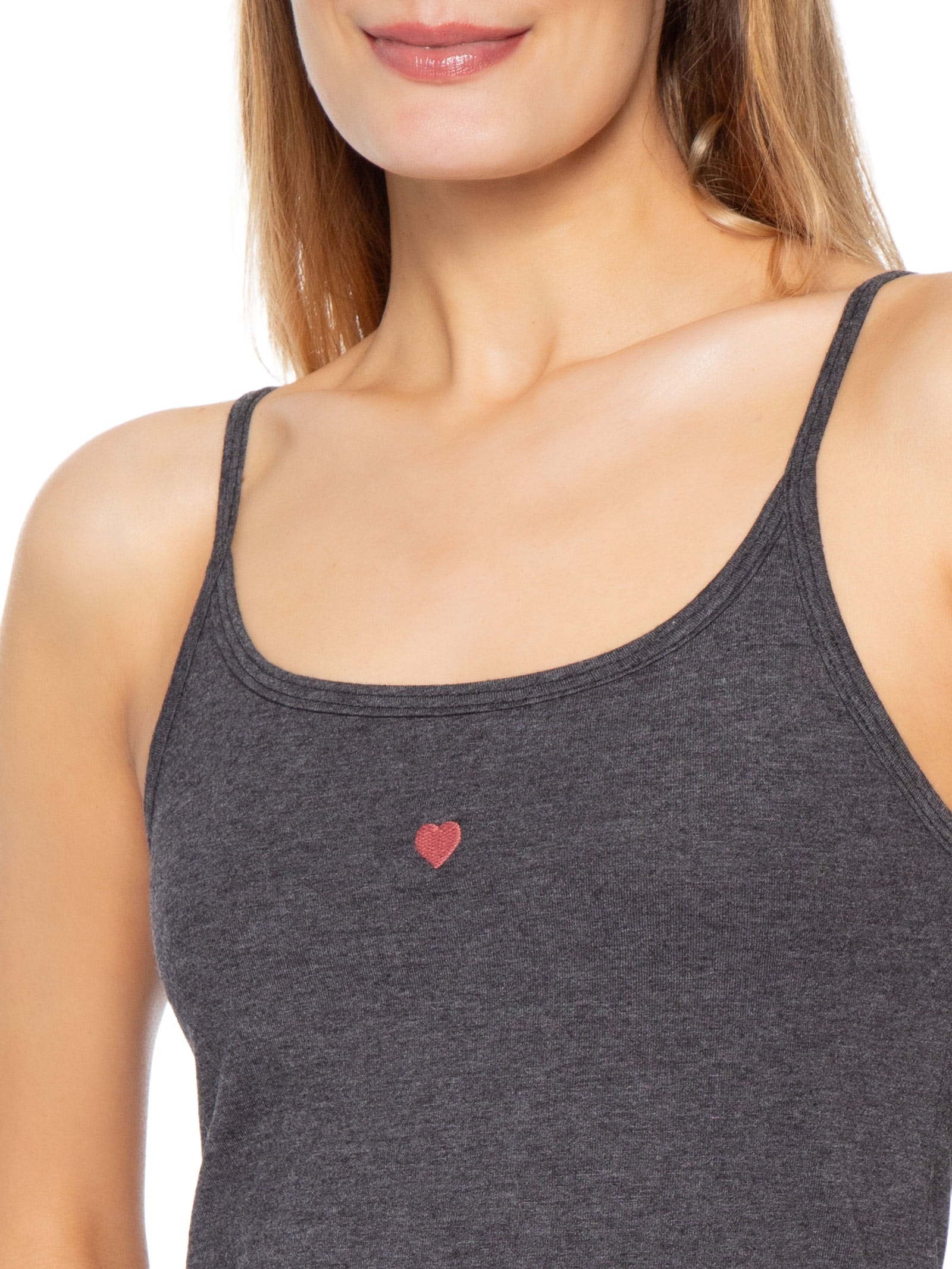 Pijama Feminino Sem Manga – Cinza Hering Intimates