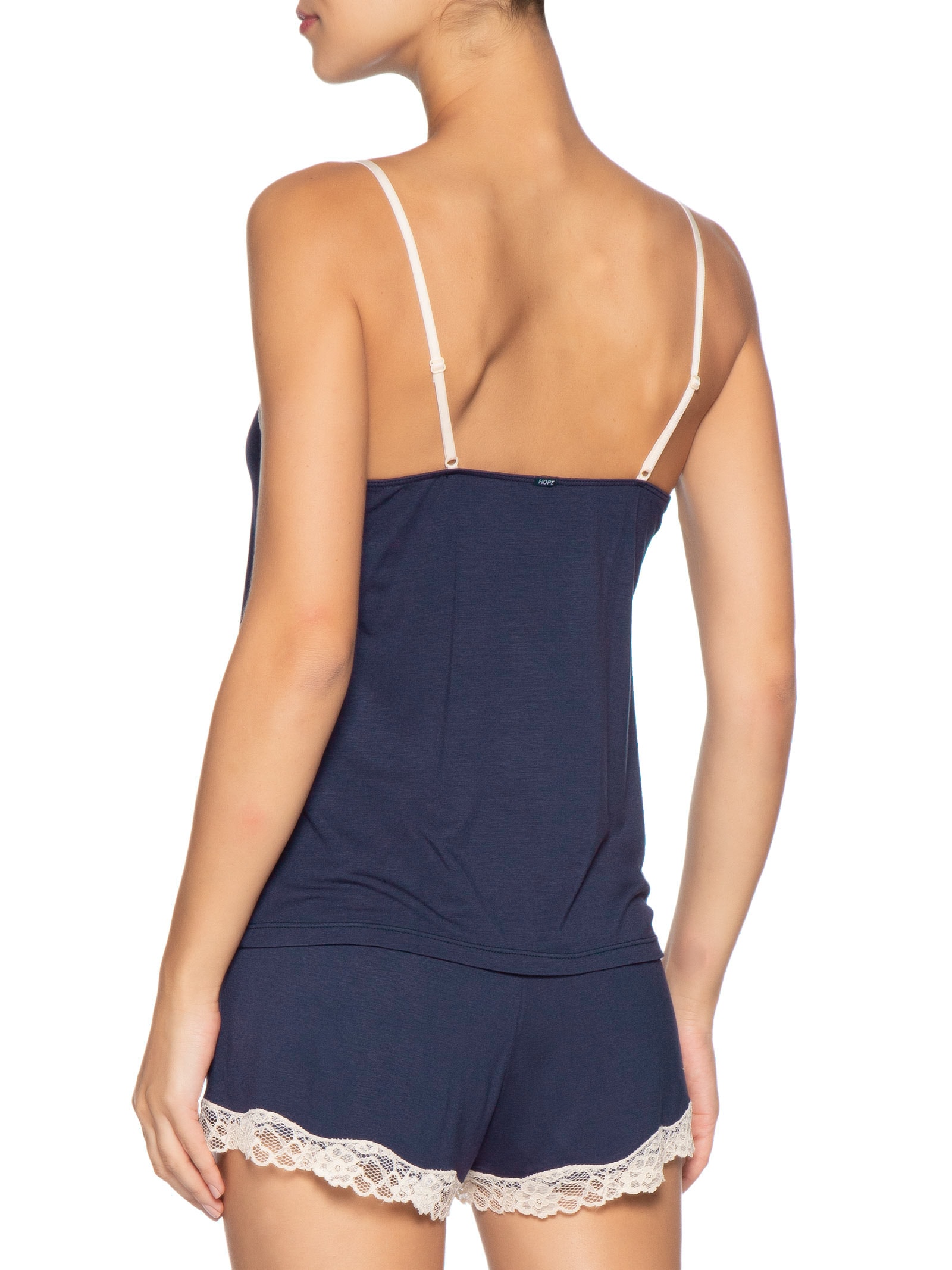 Pijama Feminino Short Doll Alças Finas Em Viscose Moon Azul Hope