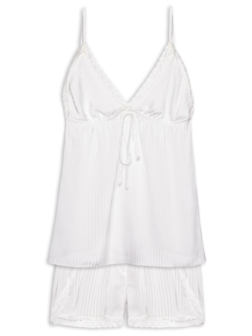 Pijama Feminino Short Doll – Branco