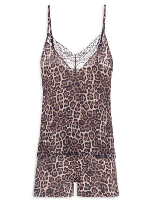 Pijama Feminino Short Doll – Preto