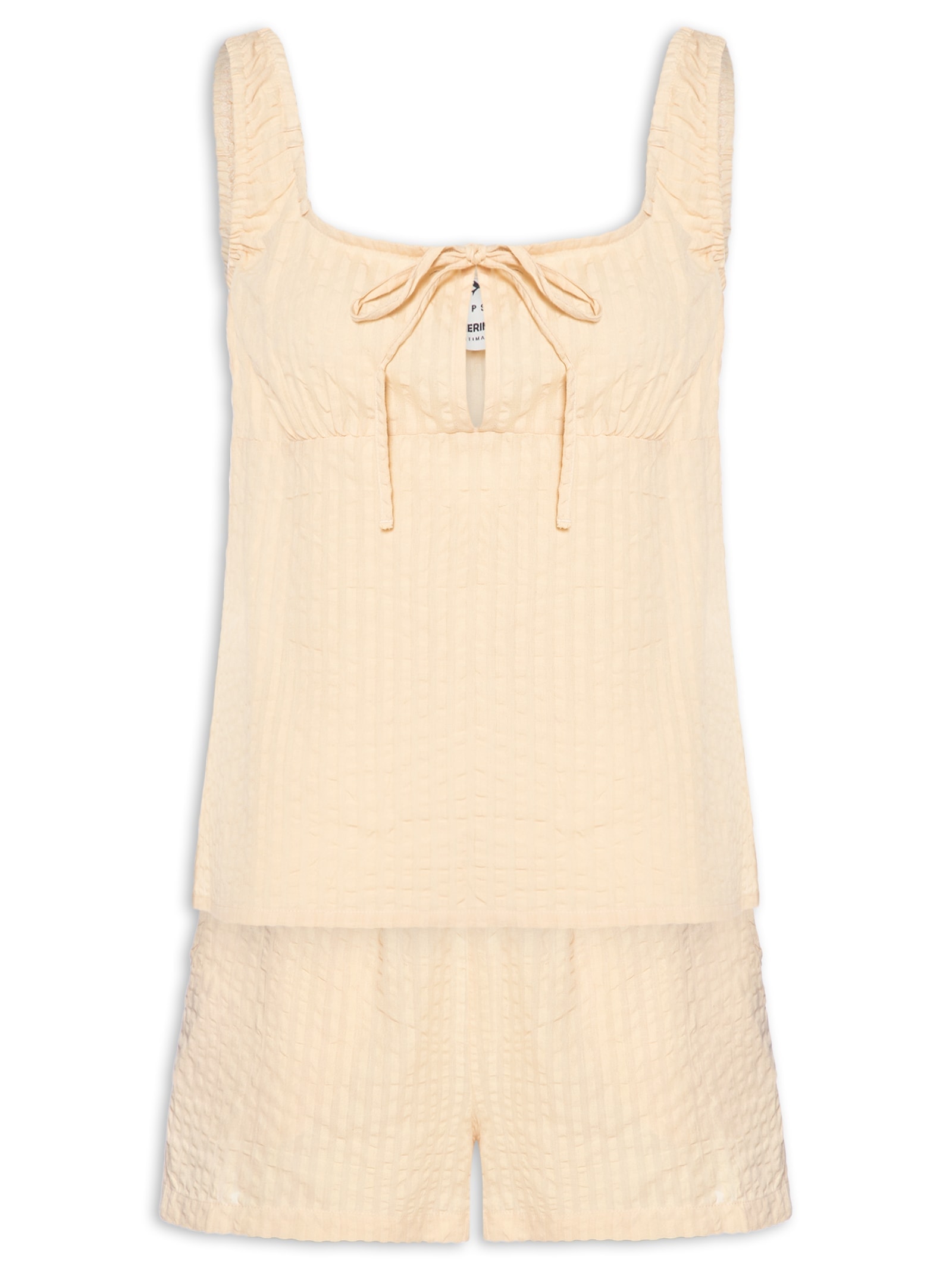 Pijama Feminino Sm Bege Hering Intimates