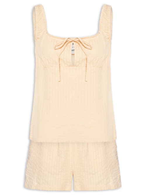 Pijama Feminino Sm – Bege