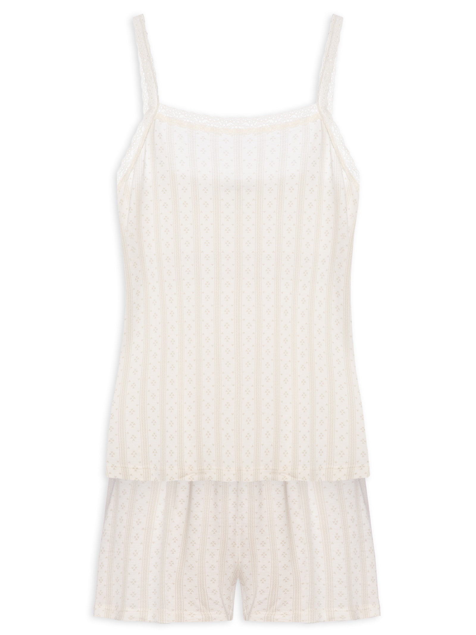 Pijama Feminino Sm Branco Hering Intimates