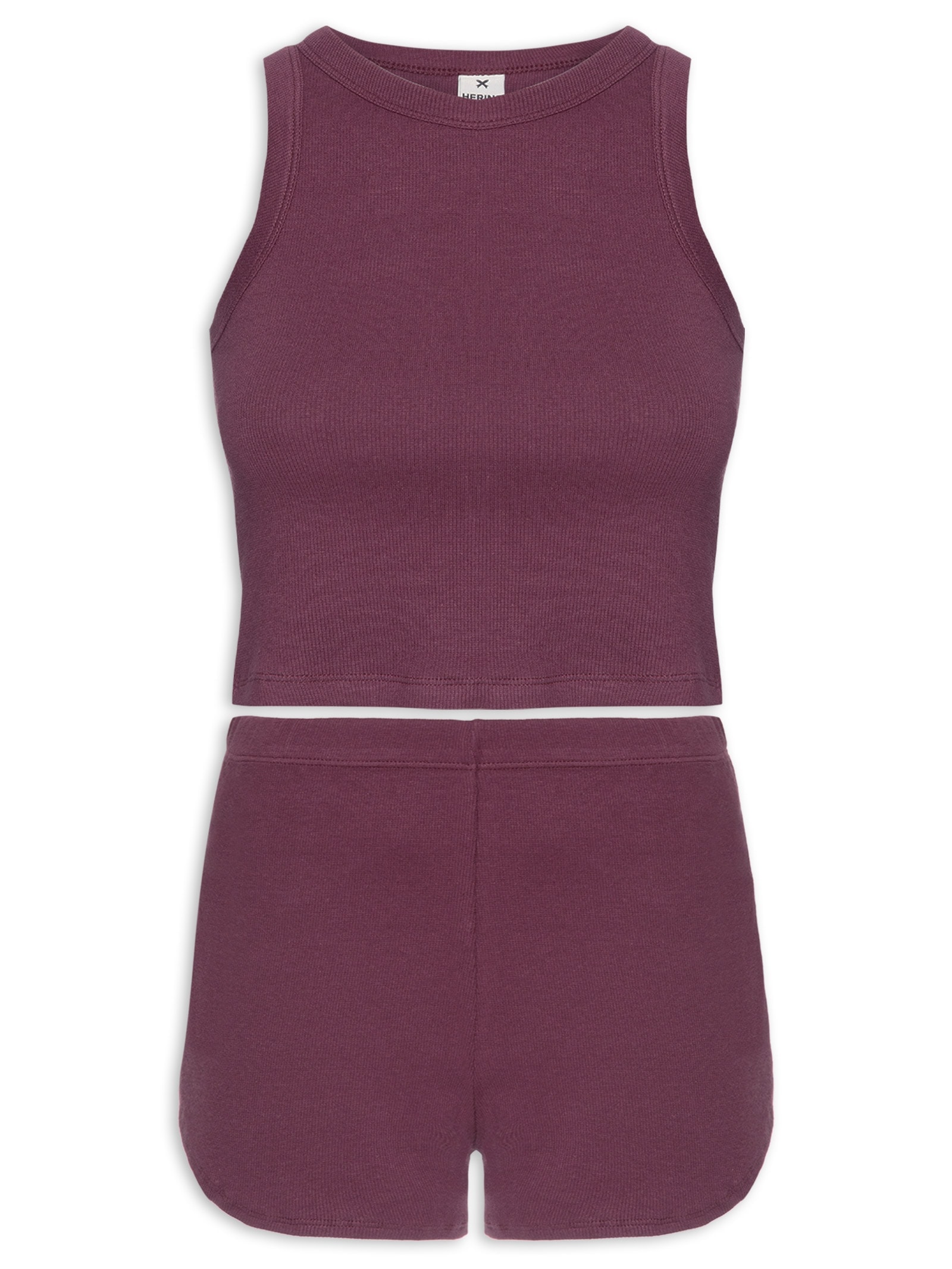 Pijama Feminino Vinho Hering Intimates