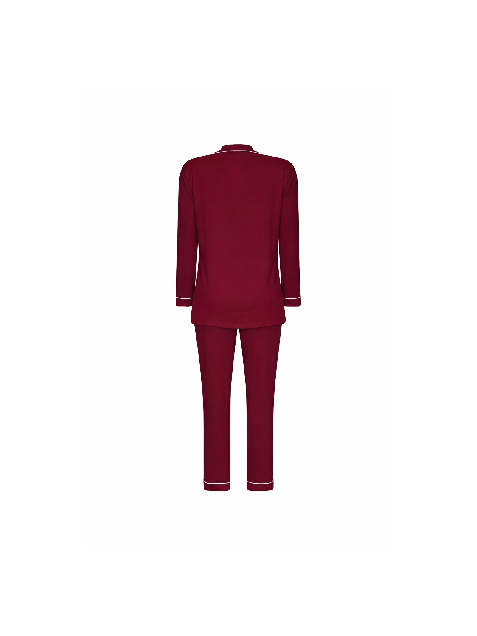 Pijama Longo Classic Malbec Vermelho Suntime