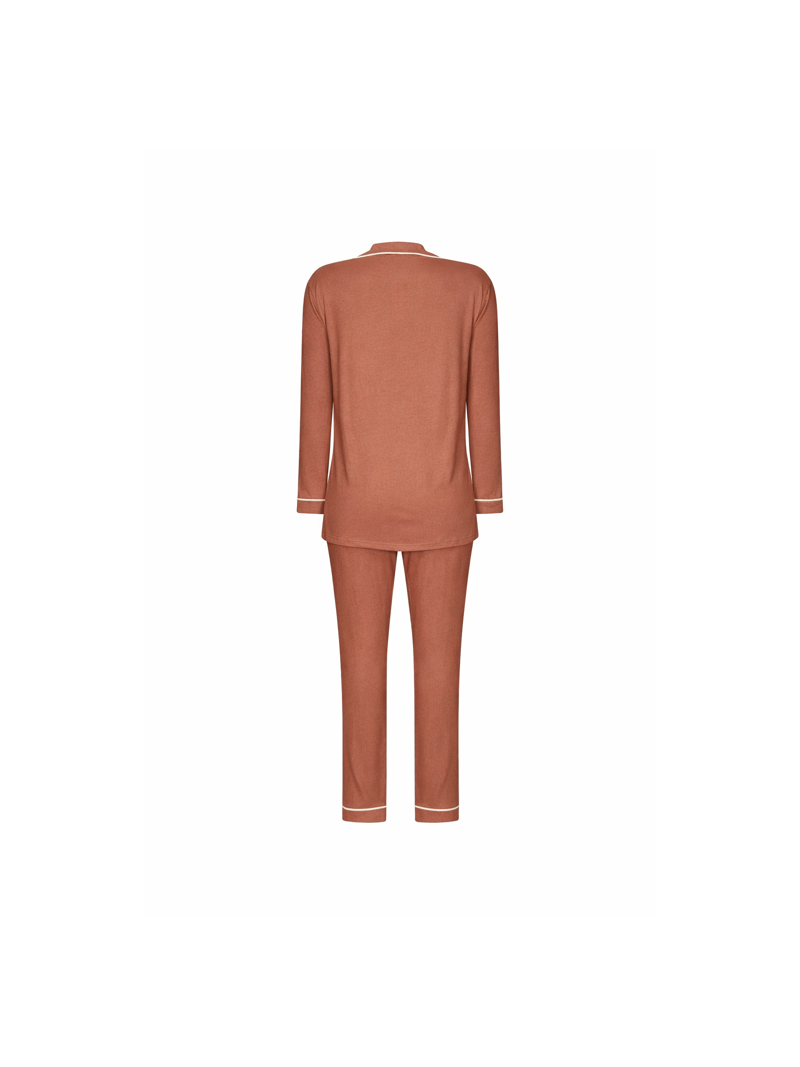 Pijama Longo Classic Mocha Marrom Suntime
