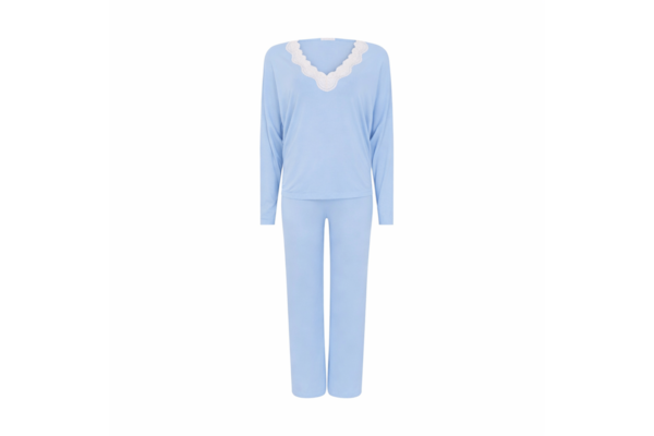 Pijama Longo Sweet Baby Blue - Azul