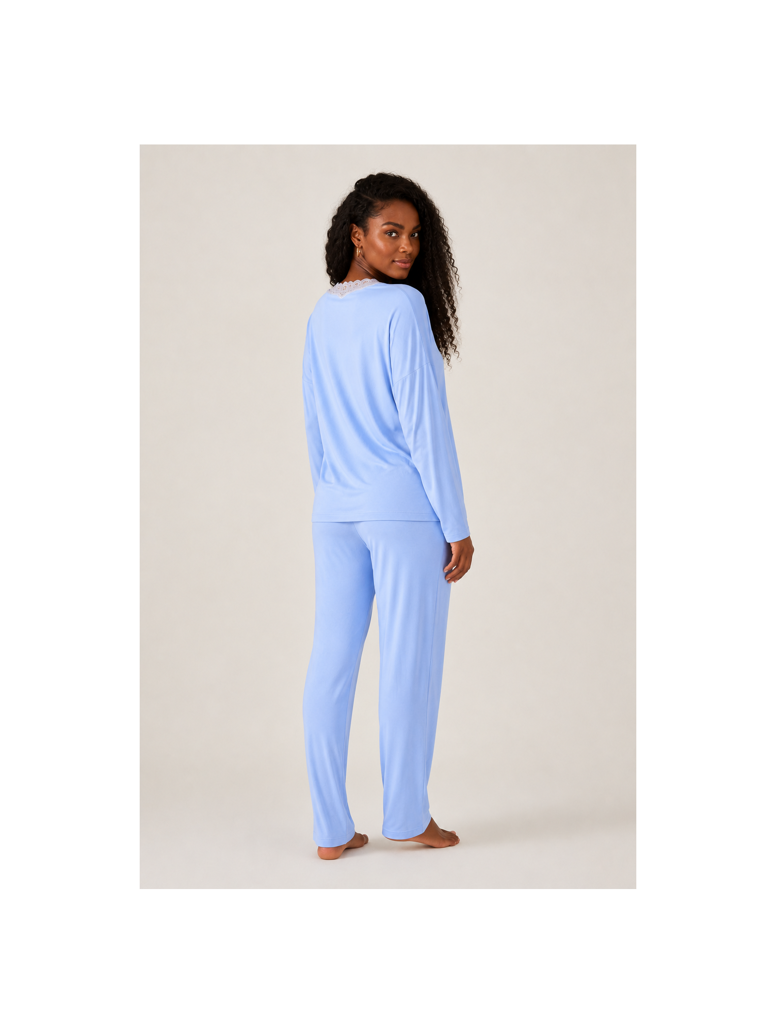 Pijama Longo Sweet Baby Blue Azul Suntime