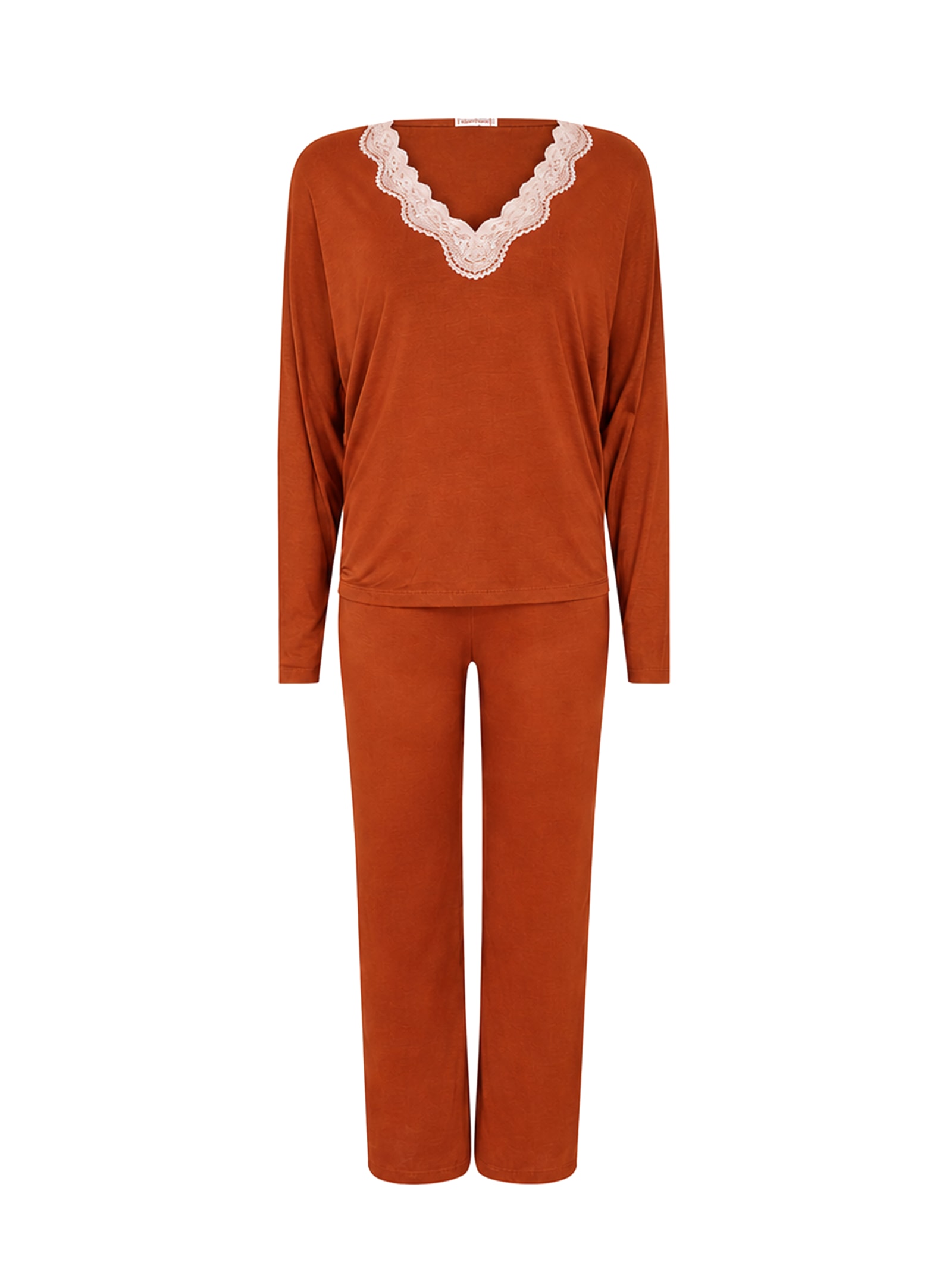 Pijama Longo Sweet Cinnamon Marrom Suntime