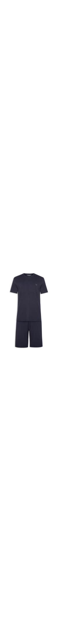 Pijama Masculino Bermuda E Camiseta - Azul