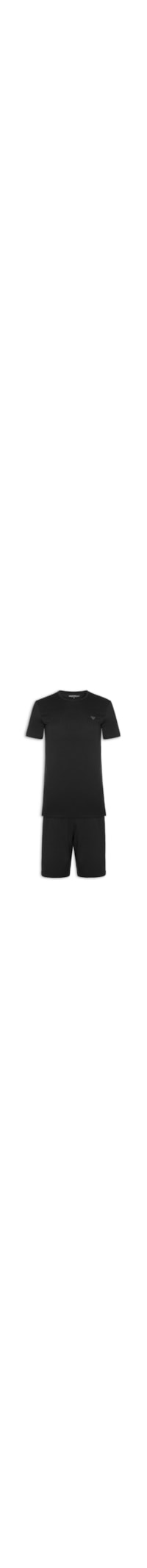 Pijama Masculino Bermuda E Camiseta - Preto