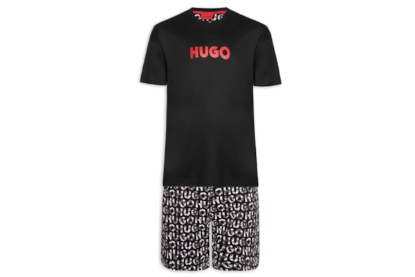 Pijama Masculino Camo Logo Short - Preto