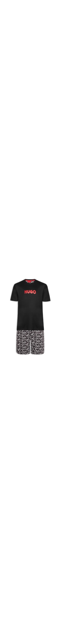 Pijama Masculino Camo Logo Short - Preto