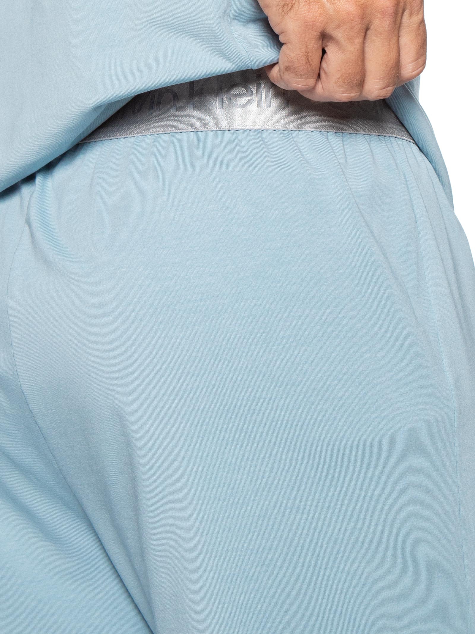 Pijama Masculino Com Bermuda Em Pima Cotton Azul Calvin Klein Underwear