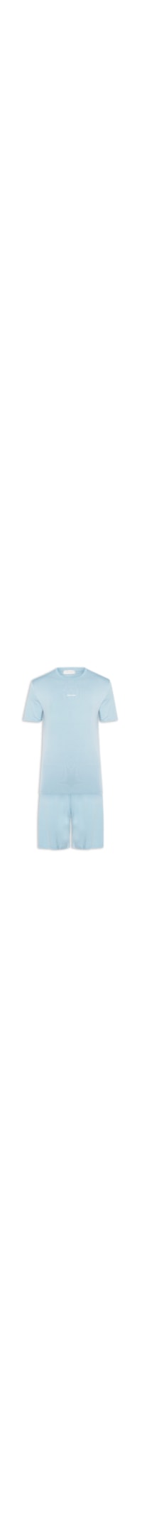 Pijama Masculino Com Bermuda Em Pima Cotton - Azul