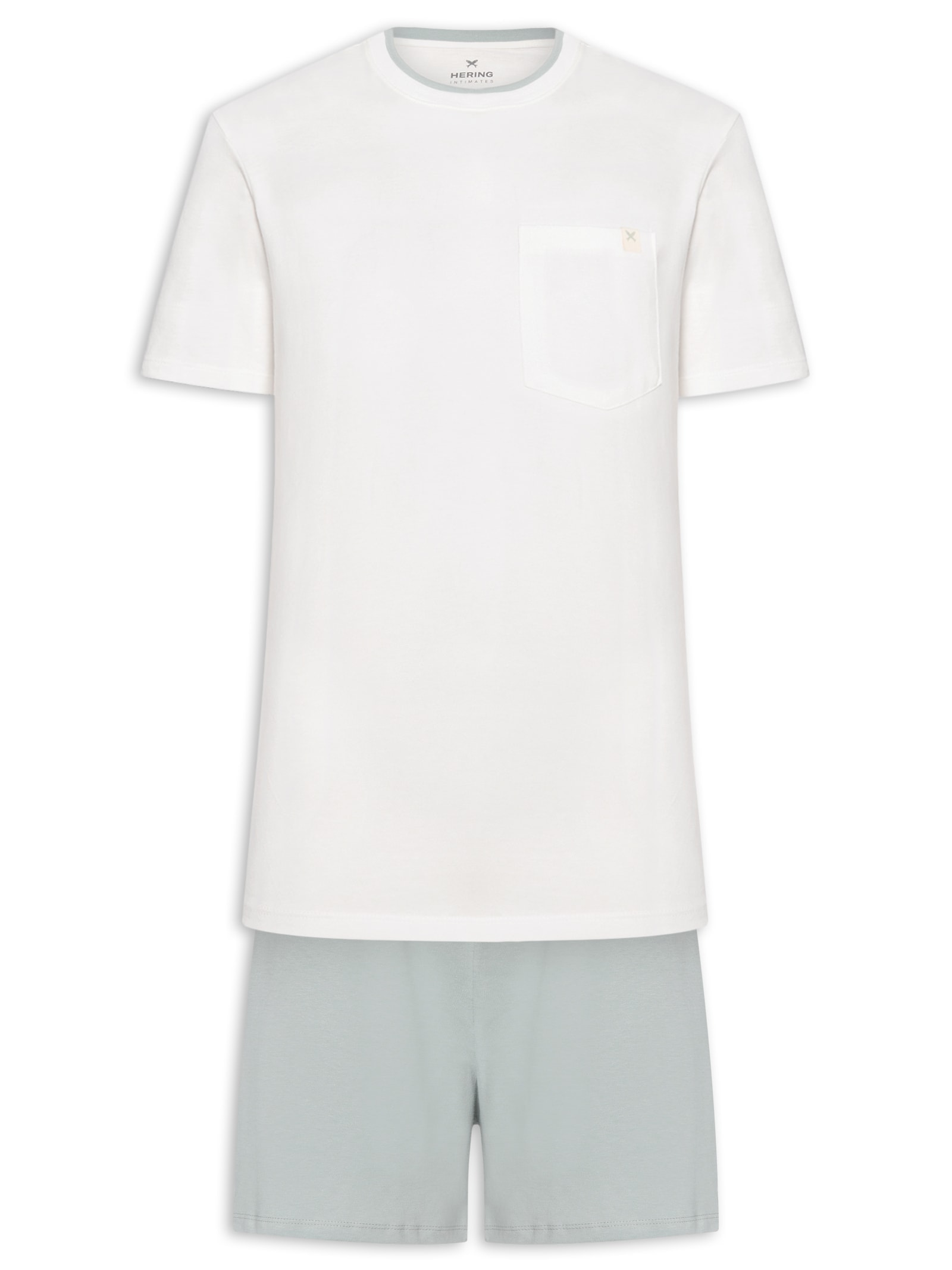 Pijama Masculino Curto Branco Hering Intimates