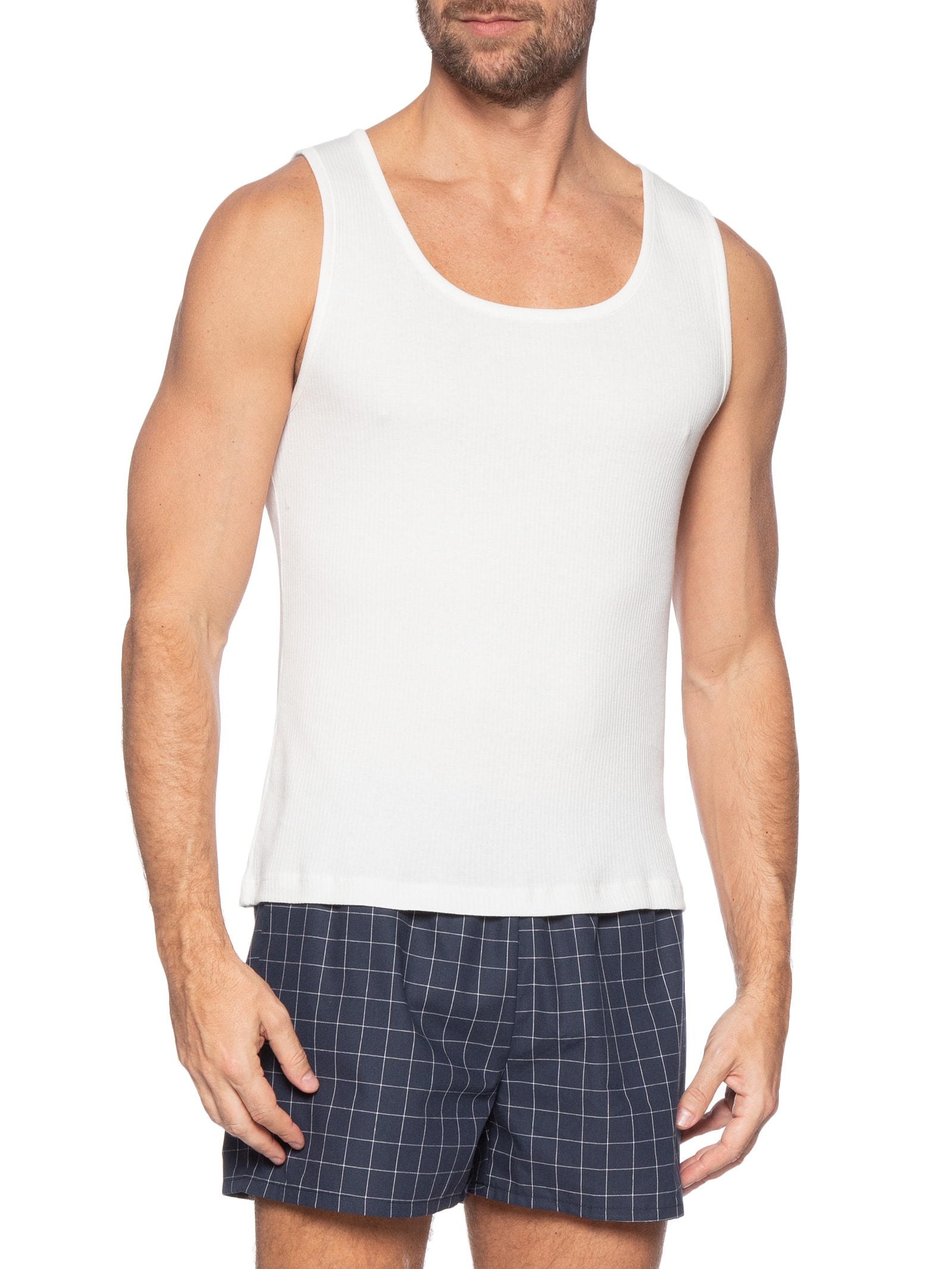 Pijama Masculino Curto Branco Hering Intimates