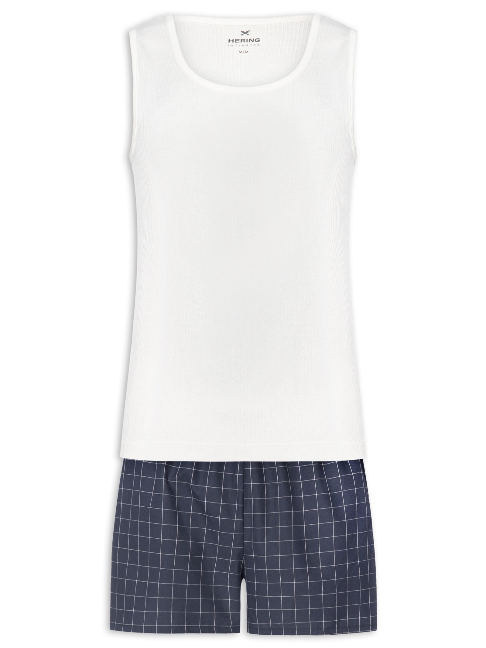 Pijama Masculino Curto Branco Hering Intimates