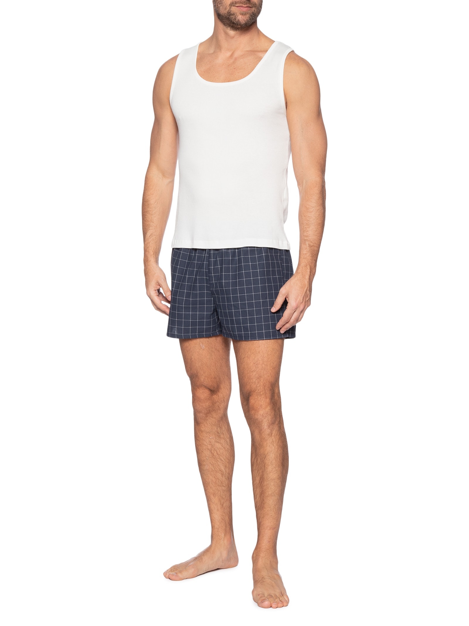 Pijama Masculino Curto Branco Hering Intimates