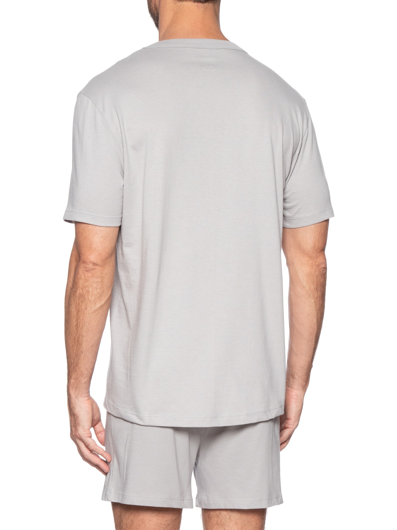 Pijama Masculino Curto Com Porta Pijama Cinza Hering Intimates