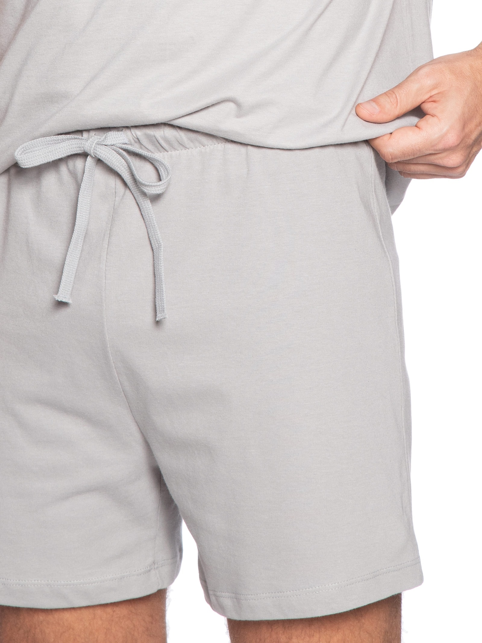 Pijama Masculino Curto Com Porta Pijama Cinza Hering Intimates