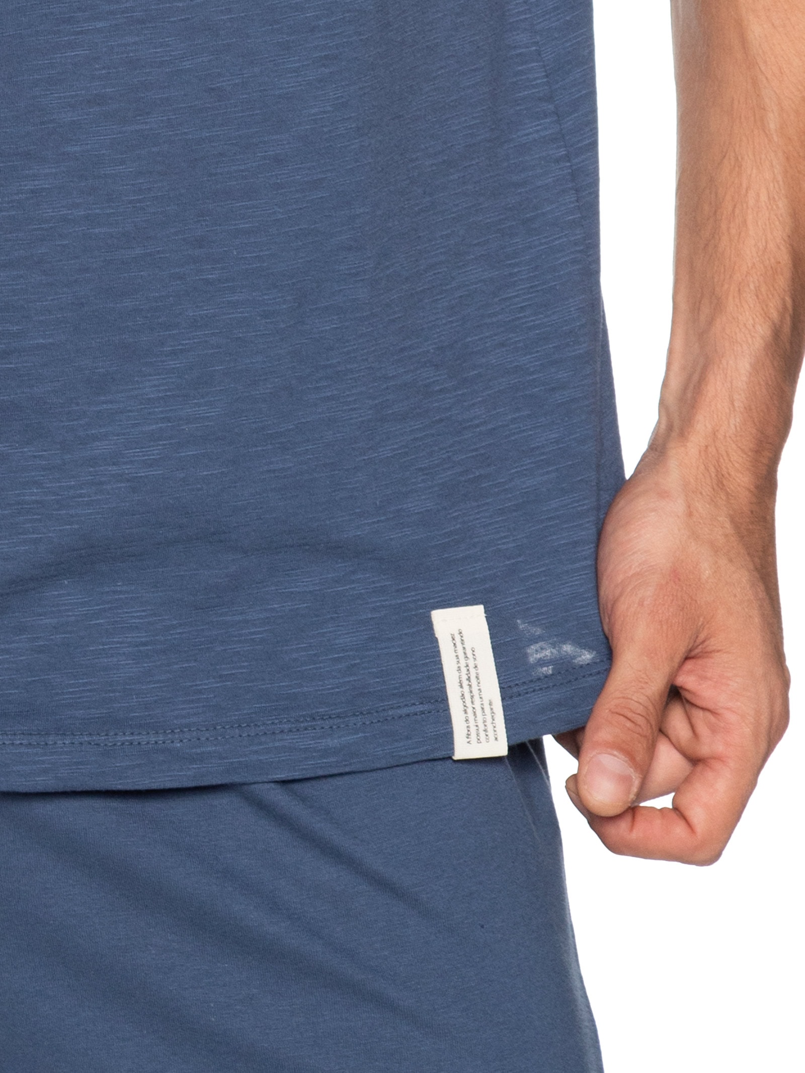 Pijama Masculino Curto Em Malha Flamê Azul Hering Intimates