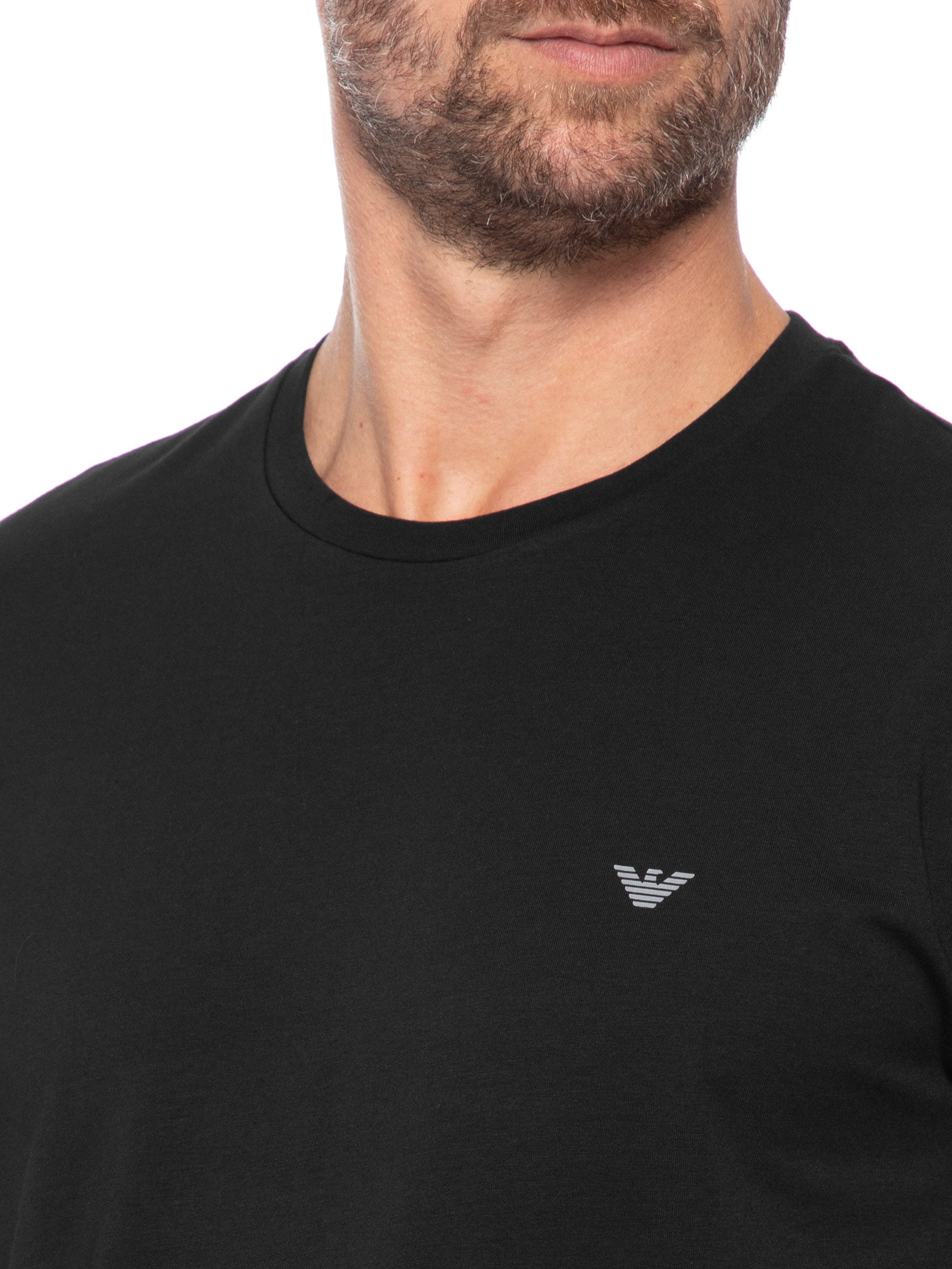 Pijama Masculino Curto Samba Canção Logo – Cinza Emporio Armani Bodywear
