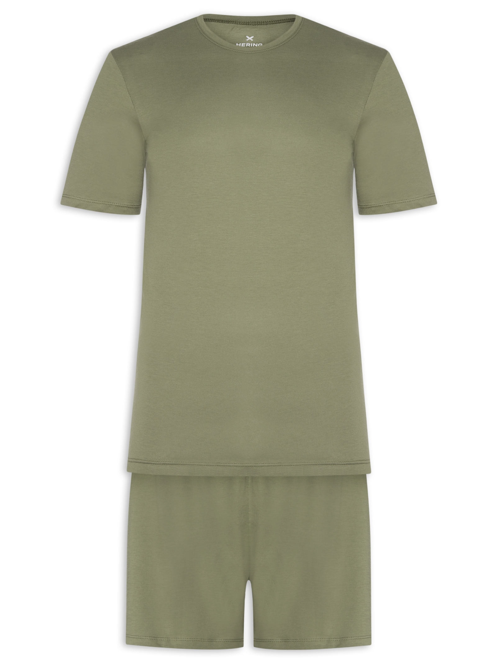 Pijama Masculino Curto Verde Hering Intimates