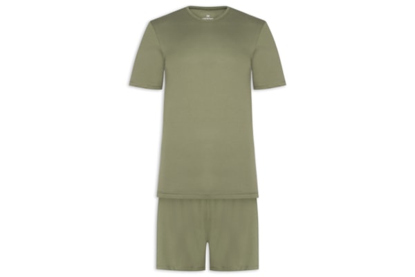 Pijama Masculino Curto - Verde