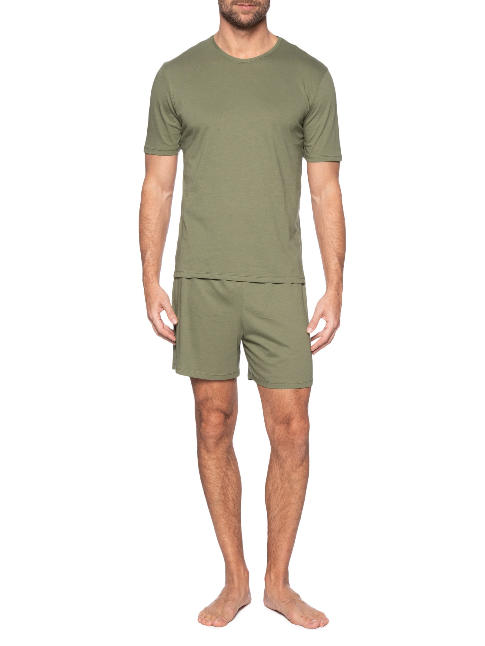 Pijama Masculino Curto Verde Hering Intimates